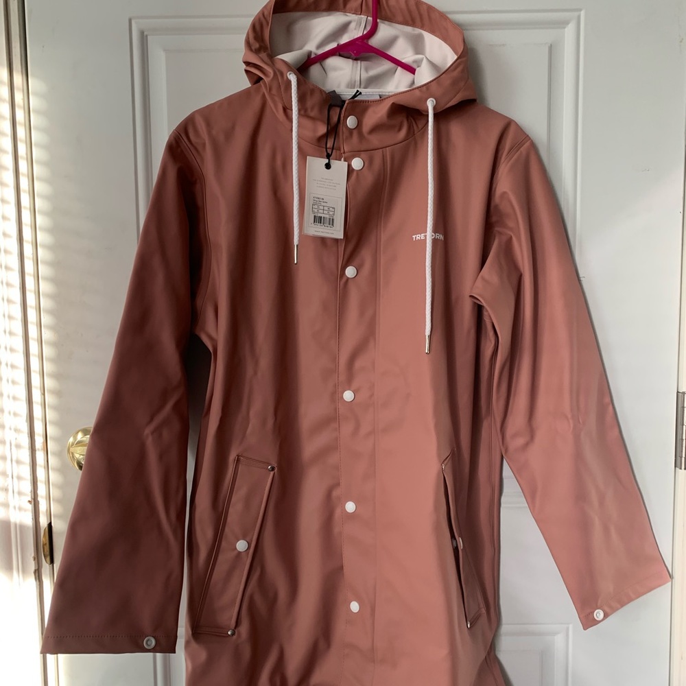Tretorn Wings Rain Jacket in Dusty Pink